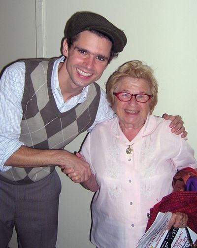Rob Sapp and Dr. Ruth Westheimer  Photo