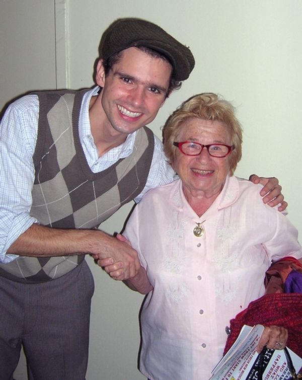 Rob Sapp and Dr. Ruth Westheimer  Photo