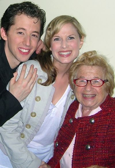 Josh Grisetti, Allison Spratt and Dr. Ruth Westheimer  Photo