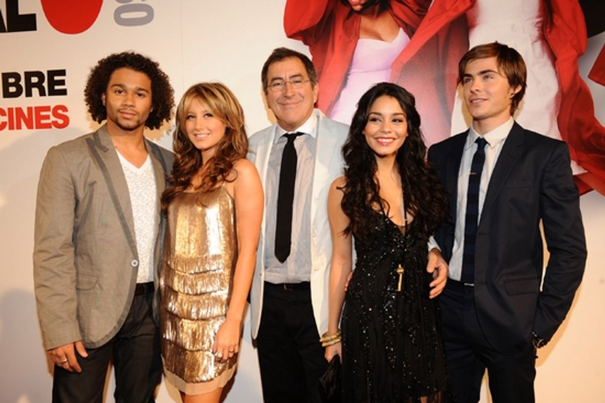 Corbin Bleu, Ashley Tisdale, Kenny Ortega, Vanessa Hudgens and Zac Efron  at 