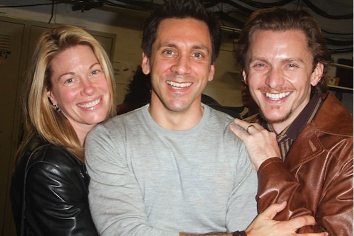 Marin Mazzie, Michael Berresse, and Jason Danieley

 at 