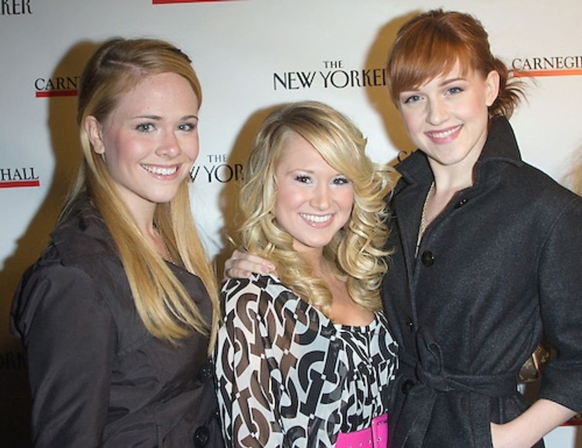 Lindsay Ridgeway, Bailey Hanks, and Celina Carvajal

 at 