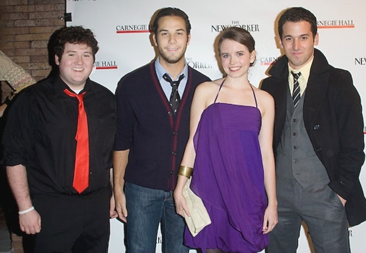 Brian Charles Johnson, Skylar Astin, Phoebe Strole, and Lannon Killea at Carnegie Hall Hosts 'Revival' Featuring Mitchell, Miranda, Rapp, Sheik and More