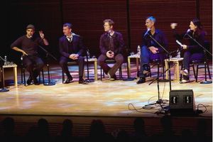 Lin-Manuel Miranda, Adam Shankman, Anthony Rapp, Jerry Mitchell, and Ana Gasteyer @ BroadwayWorld Lin-Manuel Miranda, Adam Shankman, Anthony Rapp, Jerry Mitchell, and Ana Gasteyer Photo