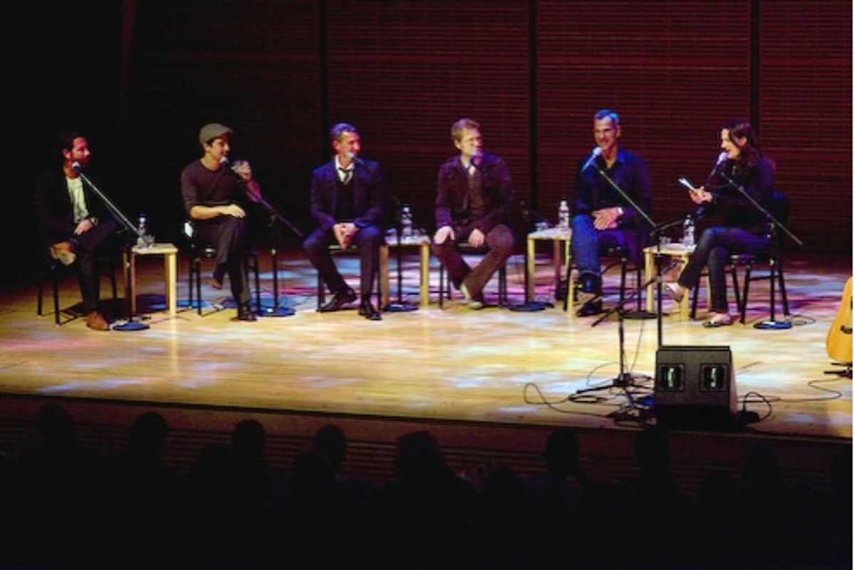 Lin-Manuel Miranda, Adam Shankman, Anthony Rapp, Jerry Mitchell, and Ana Gasteyer at 