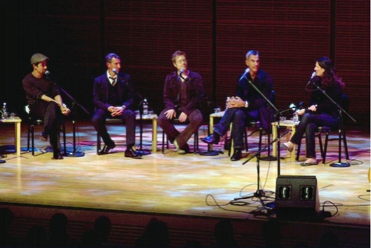 Lin-Manuel Miranda, Adam Shankman, Anthony Rapp, Jerry Mitchell, and Ana Gasteyer

 at 