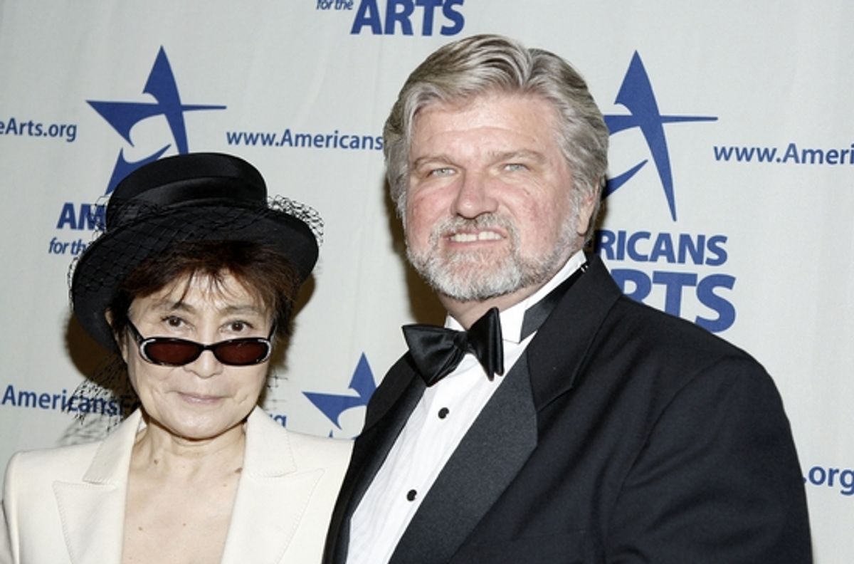 Yoko Ono and Robert L. Lynch at 2008 National Arts Awards