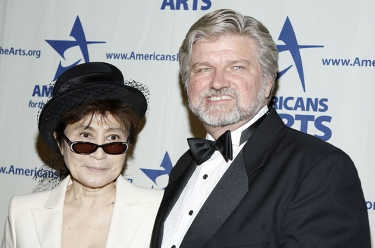 Yoko Ono and Robert L. Lynch at 2008 National Arts Awards
