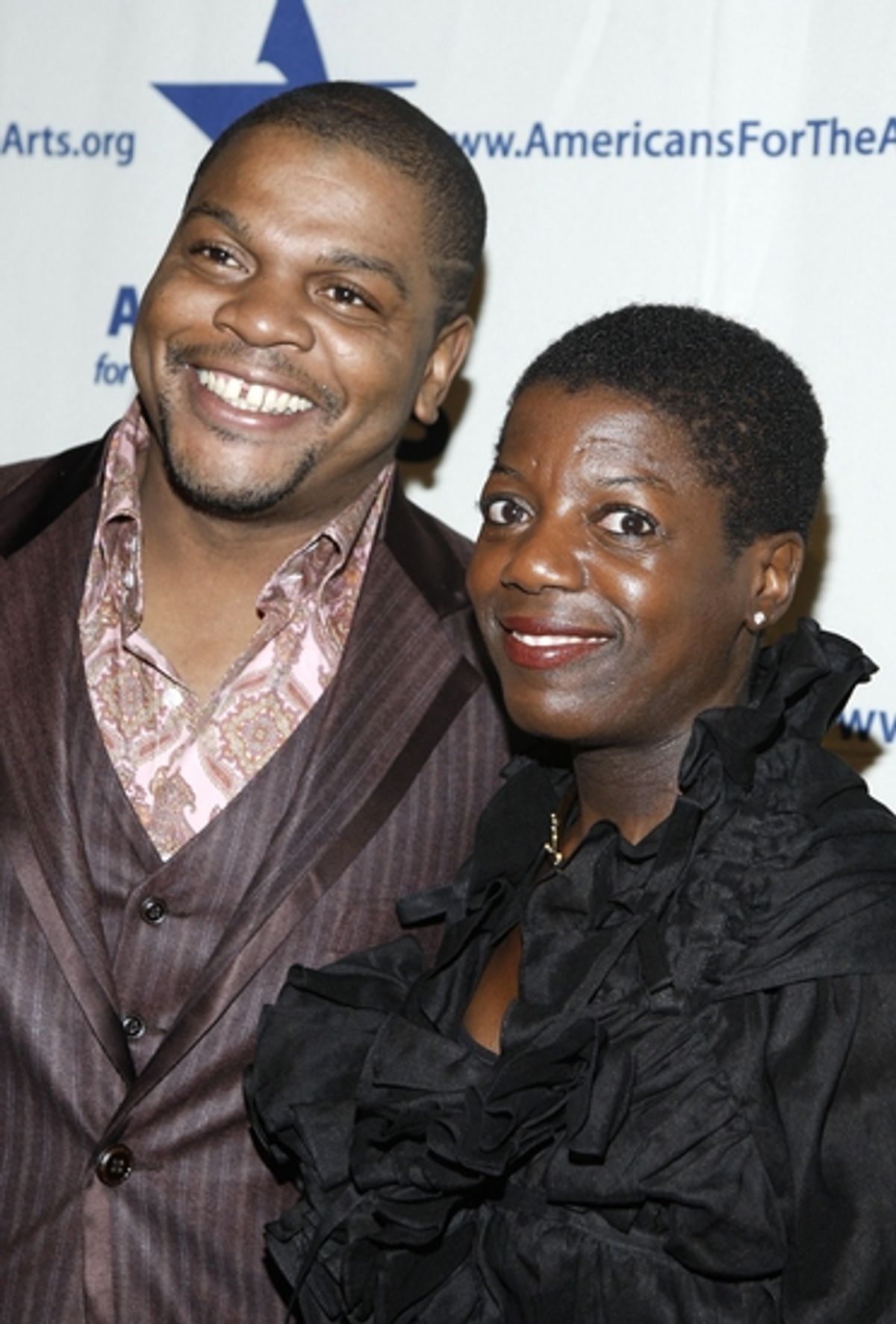 Kehinde Wiley and Thelma Golden at 2008 National Arts Awards