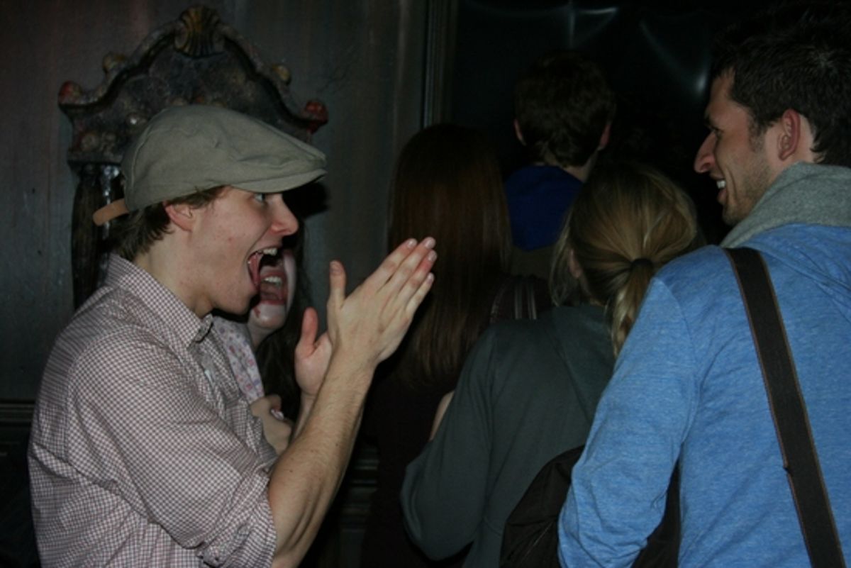 Hunter Parrish gets ready for the horrors ahead! at 