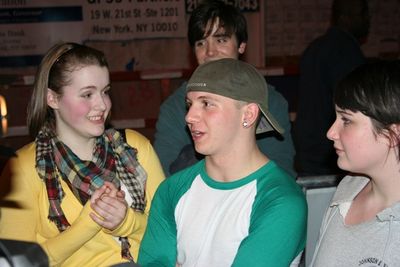 Caitlin Kinnunen, Gerard Canonico and Emma Hunton
 Photo