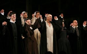 Michael Esper, Maryann Plunkett, Frank Langella and the Ensemble Photo