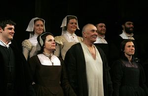 Michael Esper, Maryann Plunkett, Frank Langella and the Ensemble Photo