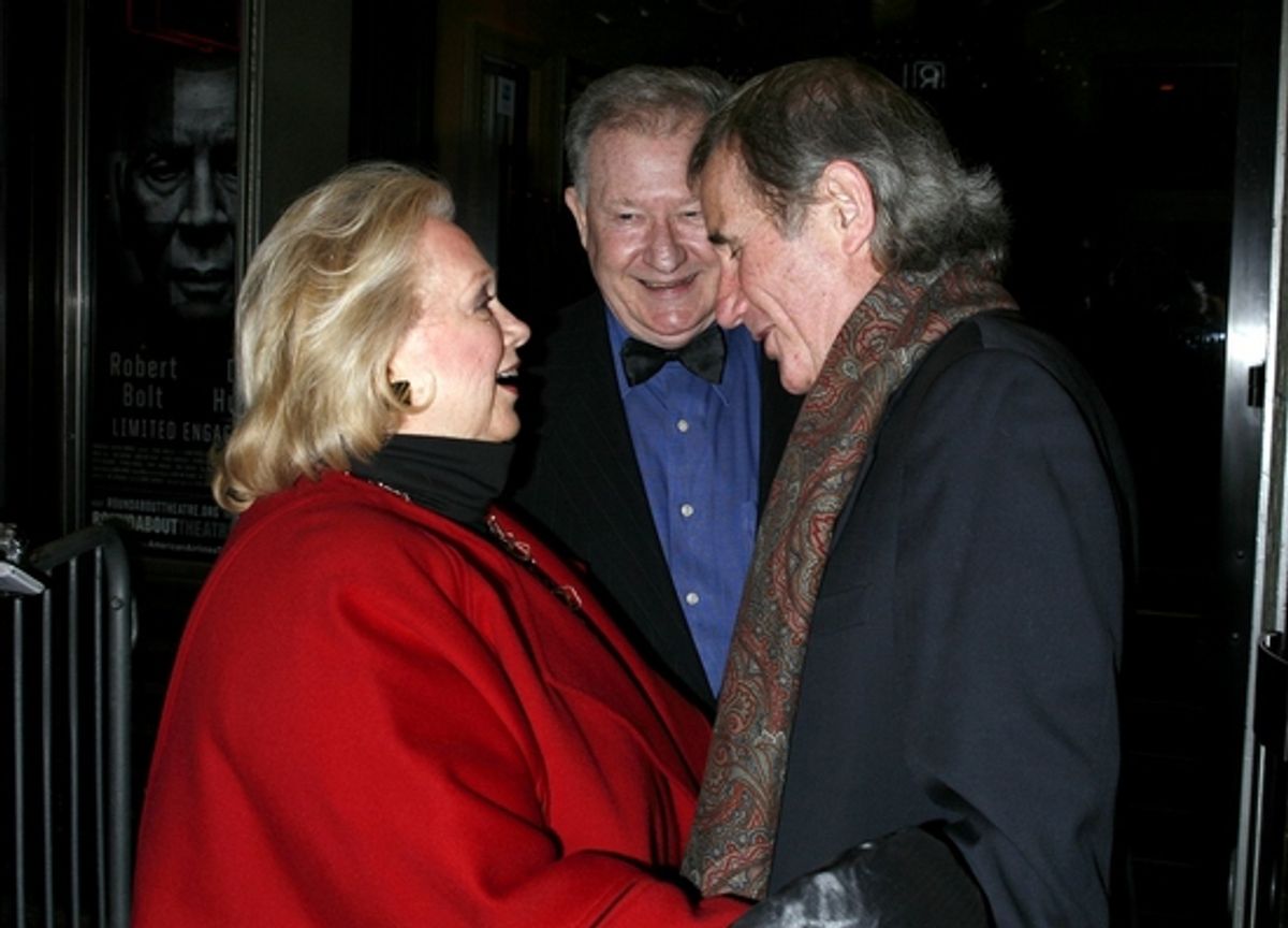 Harvey Evans, Barbara Cook and Jim Dale at 