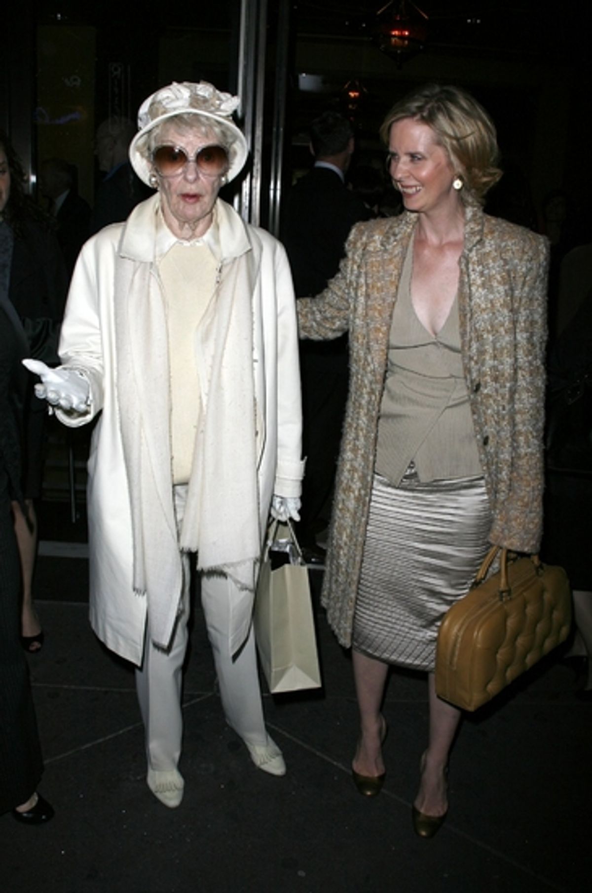 Elaine Stritch and Cynthia Nixon at 