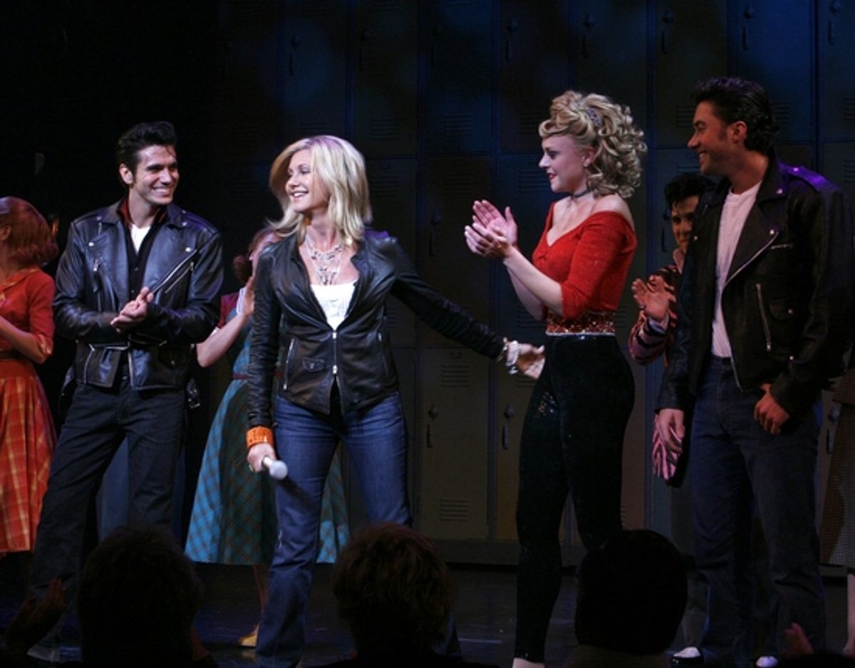 Derek Keeling, Olivia Newton-John, Ashley Spencer and Ace Young at 