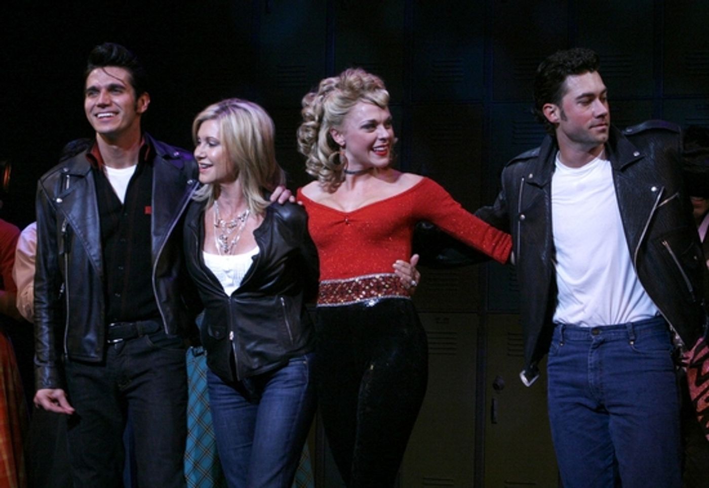 Photo Coverage: Olivia Newton-John Visits 'Grease' to Promote Breast Cancer Awareness  Image