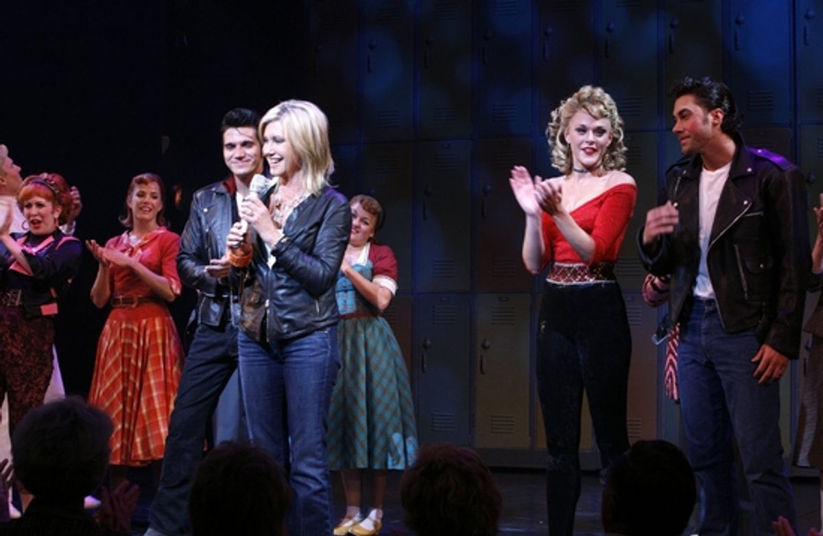 Derek Keeling, Olivia Newton-John, Ashley Spencer and Ace Young at 