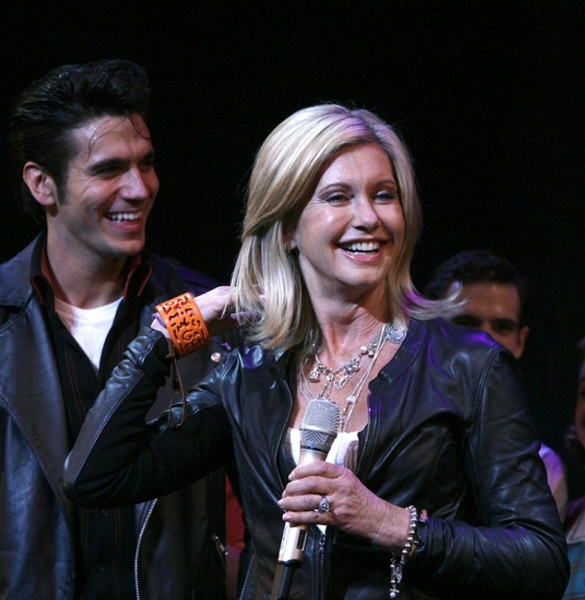 Derek Keeling and Olivia Newton-John at 