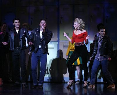 Derek Keeling, Ace Young, Ashley Spencer and cast
 Photo
