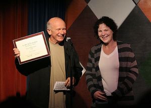 Terrence McNally and Lucy Thurber Photo