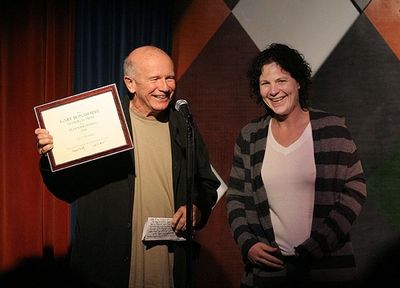 Terrence McNally and Lucy Thurber Photo