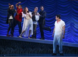 Patina Renea Miller, Jerry Dixon, Emily Swallow, Mark Linn-Baker, Jeb Brown and Ivan  Photo