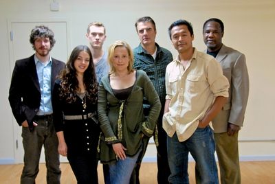 John Gallagher, Jr., Dan Bittner, Kate Blumberg, Chris Noth, Otto Sanchez and Isiah W Photo