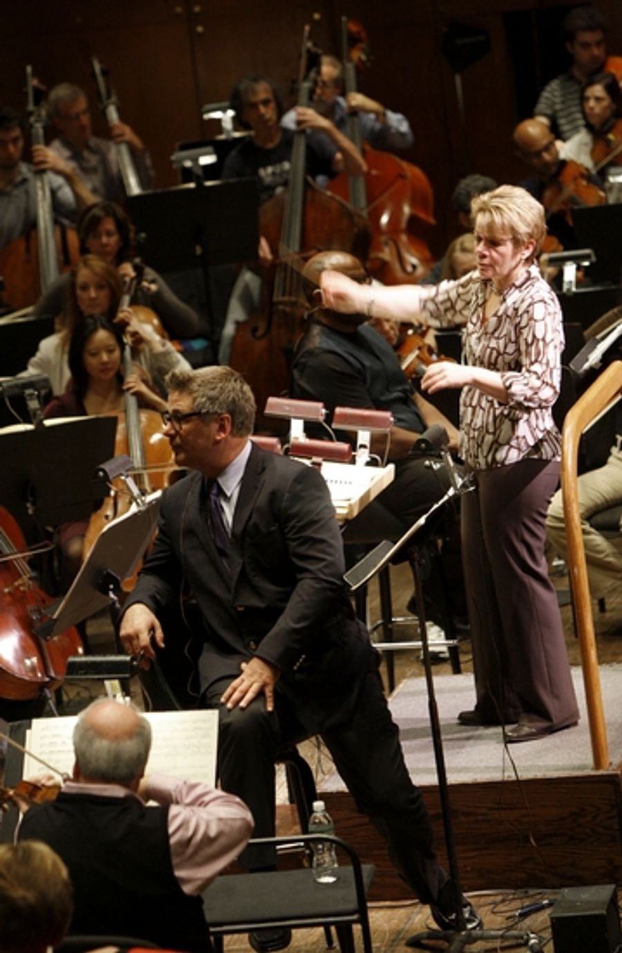Photo Coverage: Alec Baldwin's NY Philharmonic Rehearsal Image
