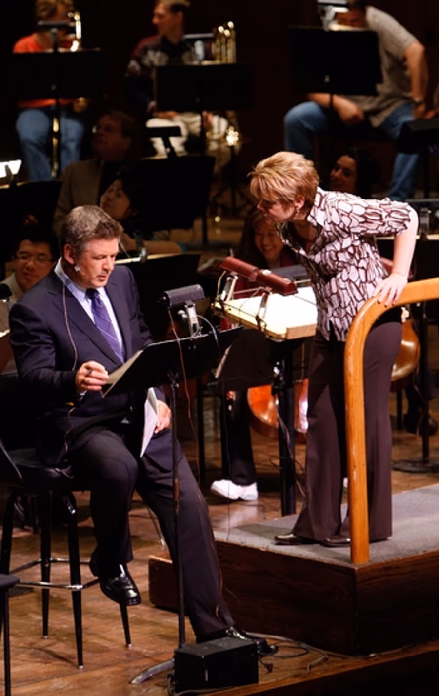 Photo Coverage: Alec Baldwin's NY Philharmonic Rehearsal Image