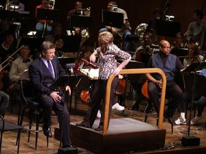 Alec Baldwin and Marin Alsop @ BroadwayWorld Alec Baldwin and Marin Alsop Photo
