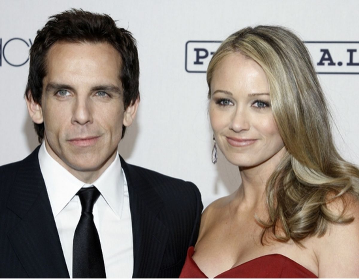 Ben Stiller and Christine Taylor at 