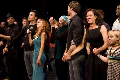 The cast is joined by Natasha Steinhagen

 Photo