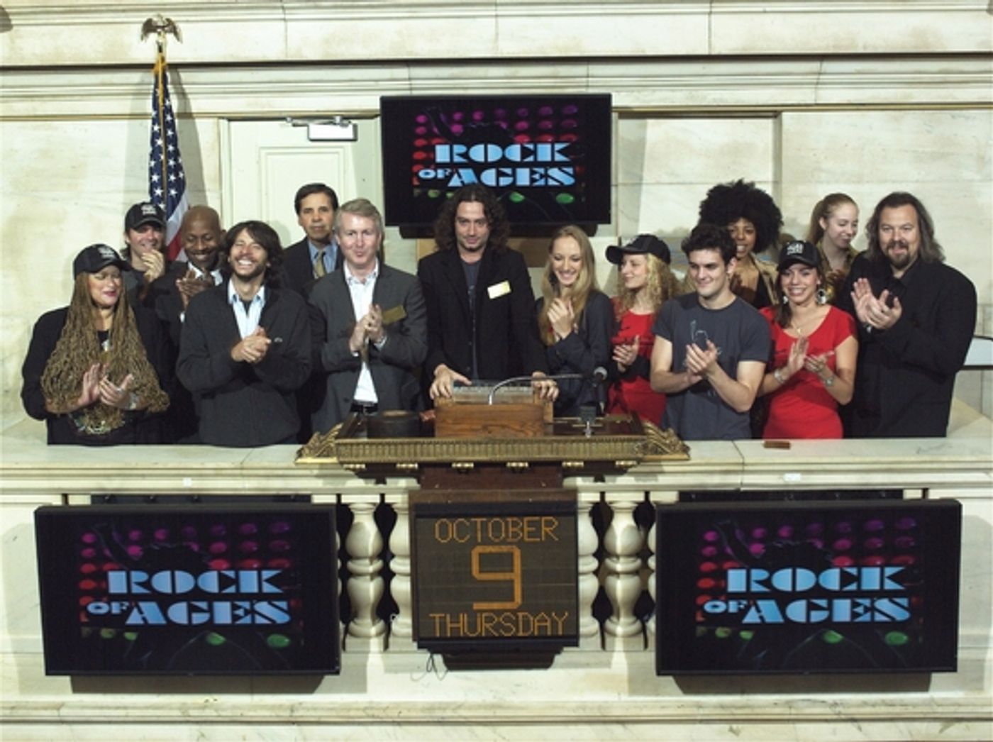 Photo Flash: ROCK OF AGES Cast Rings NYSE Opening Bell  Image
