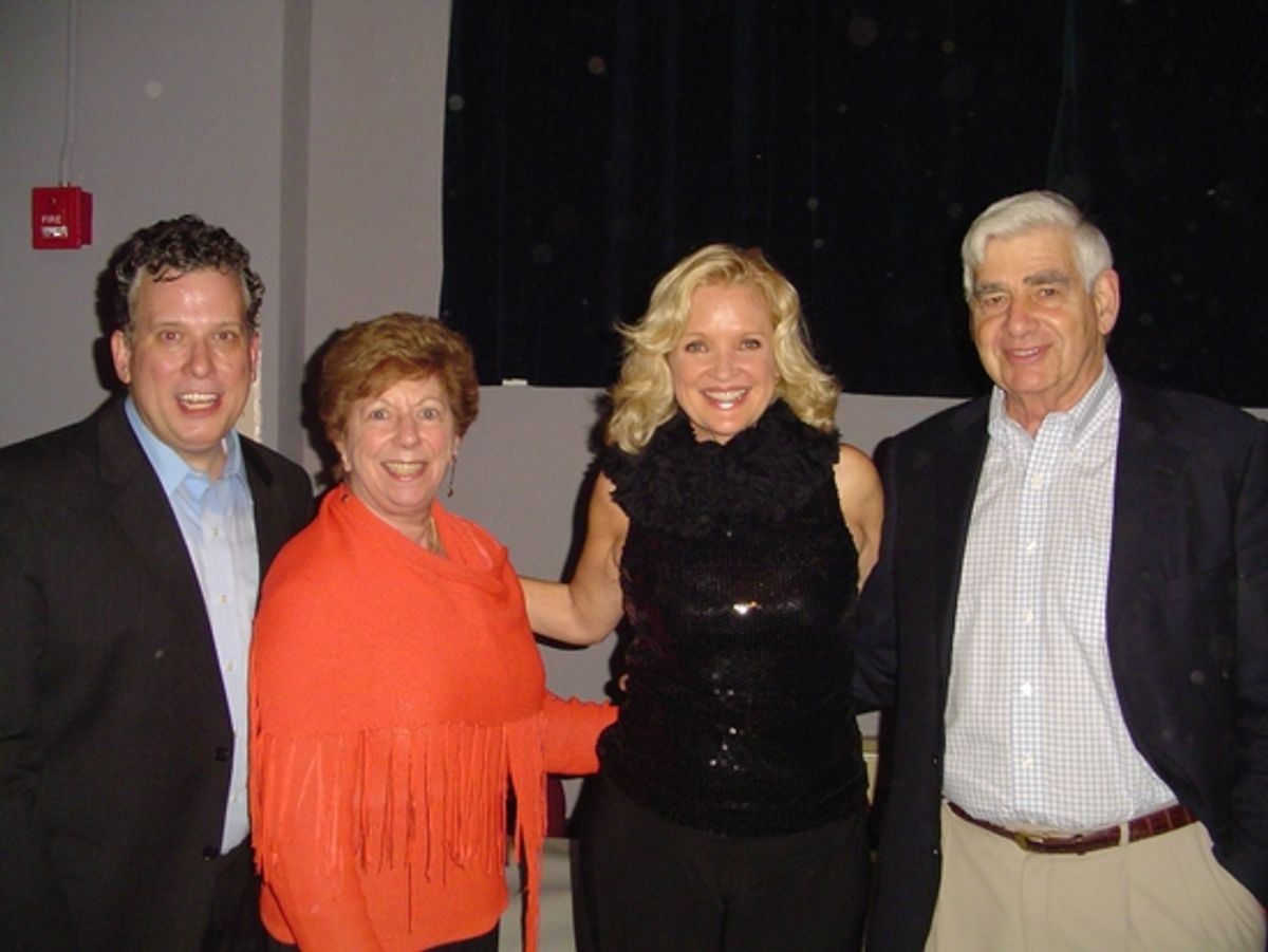 Billy Stritch, Jane Schwartz, Christine Ebersole and Mary Schwartz  at 
