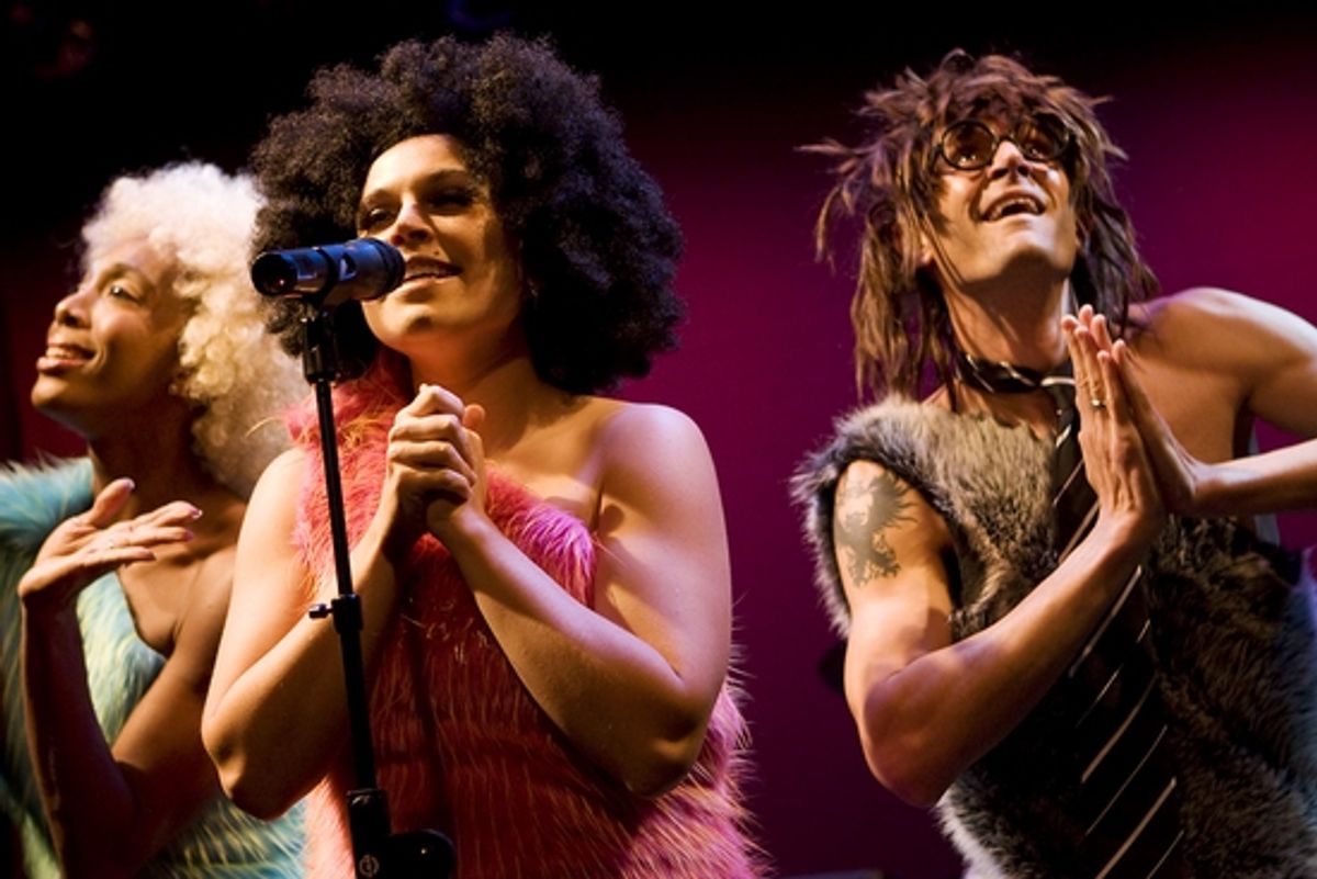 Francesca Harper, Katrina Yaukey and Chad Schiro at 