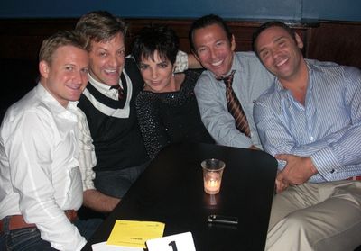 Johnny Rodgers, Jim Caruso, Liza Minnelli, Cortes Alexander and Tiger Martina Photo