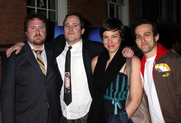 Mark Schultz, Patch Darragh, Rebecca Henderson, and David Ross Photo