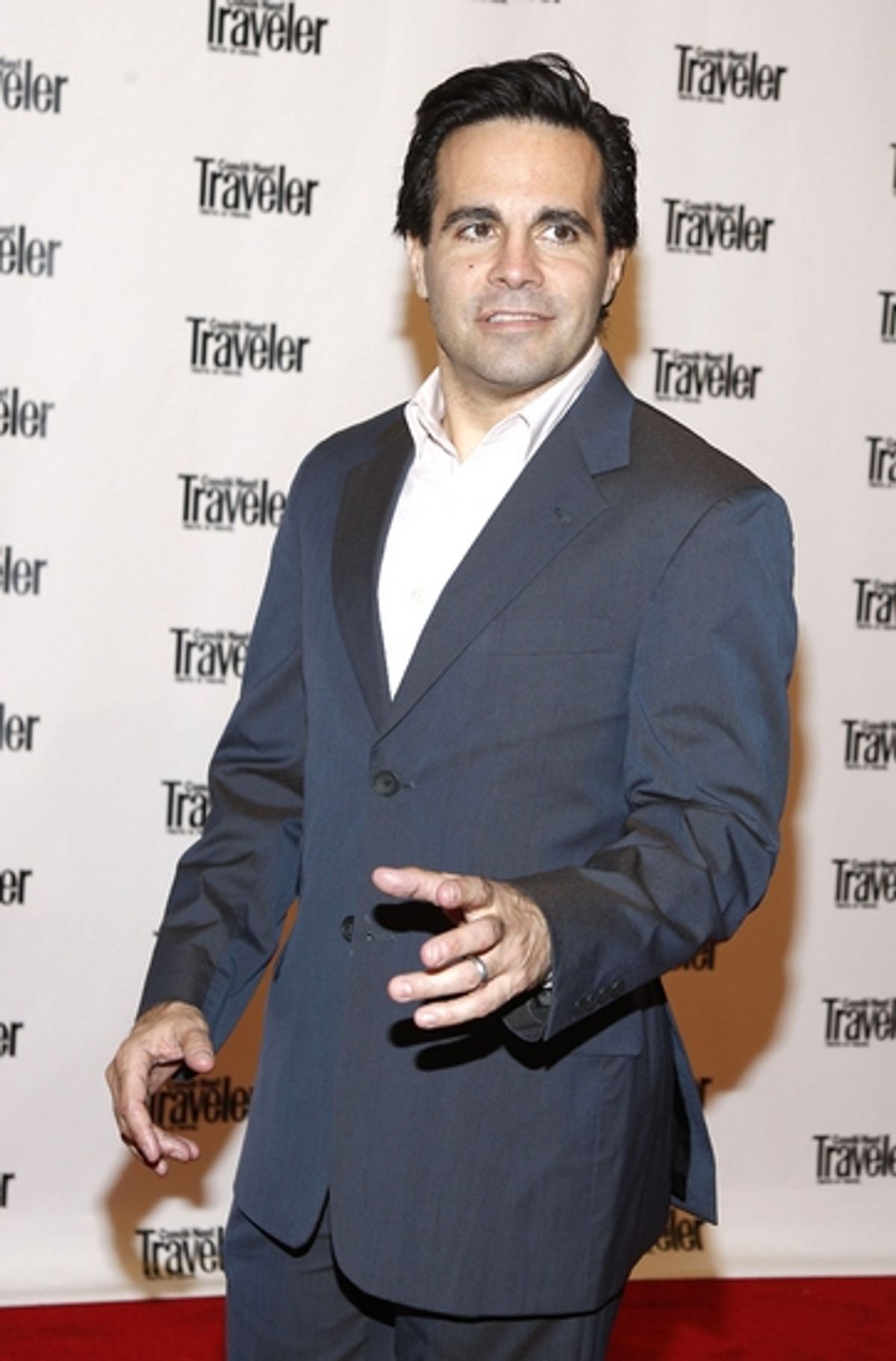 Mario Cantone at Conde Nast Traveler Celebration Red Carpet