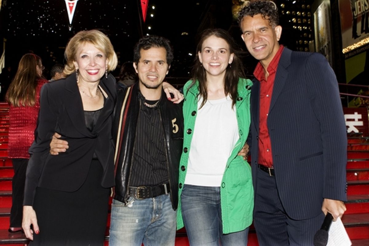 Julie Halston, John Leguizamo, Sutton Foster and Brian Stokes Mitchell at 