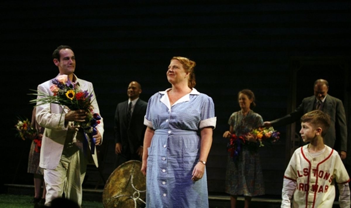 Damian Young, Becky Ann Baker and Michael D'Addario

 at 