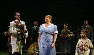 Damian Young, Becky Ann Baker and Michael D'Addario

 Photo