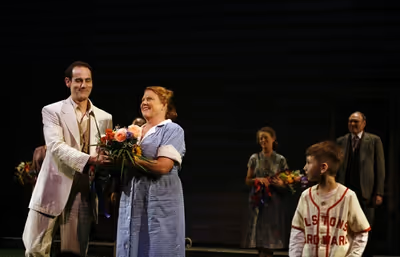 Damian Young, Becky Ann Baker and Michael D'Addario

 Photo