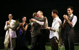 Simon McBurney and the cast Photo
