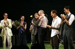 Simon McBurney and the cast Photo