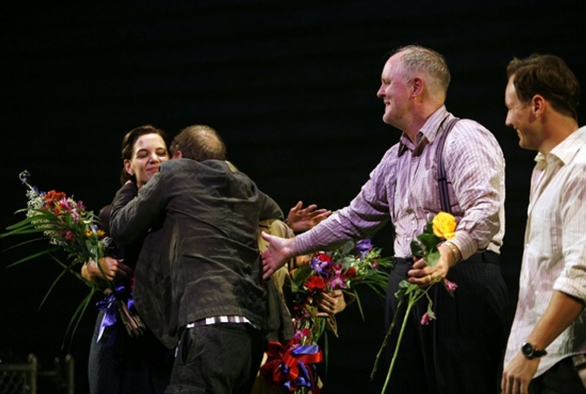 Simon McBurney and the cast at 