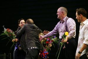 Simon McBurney and the cast Photo