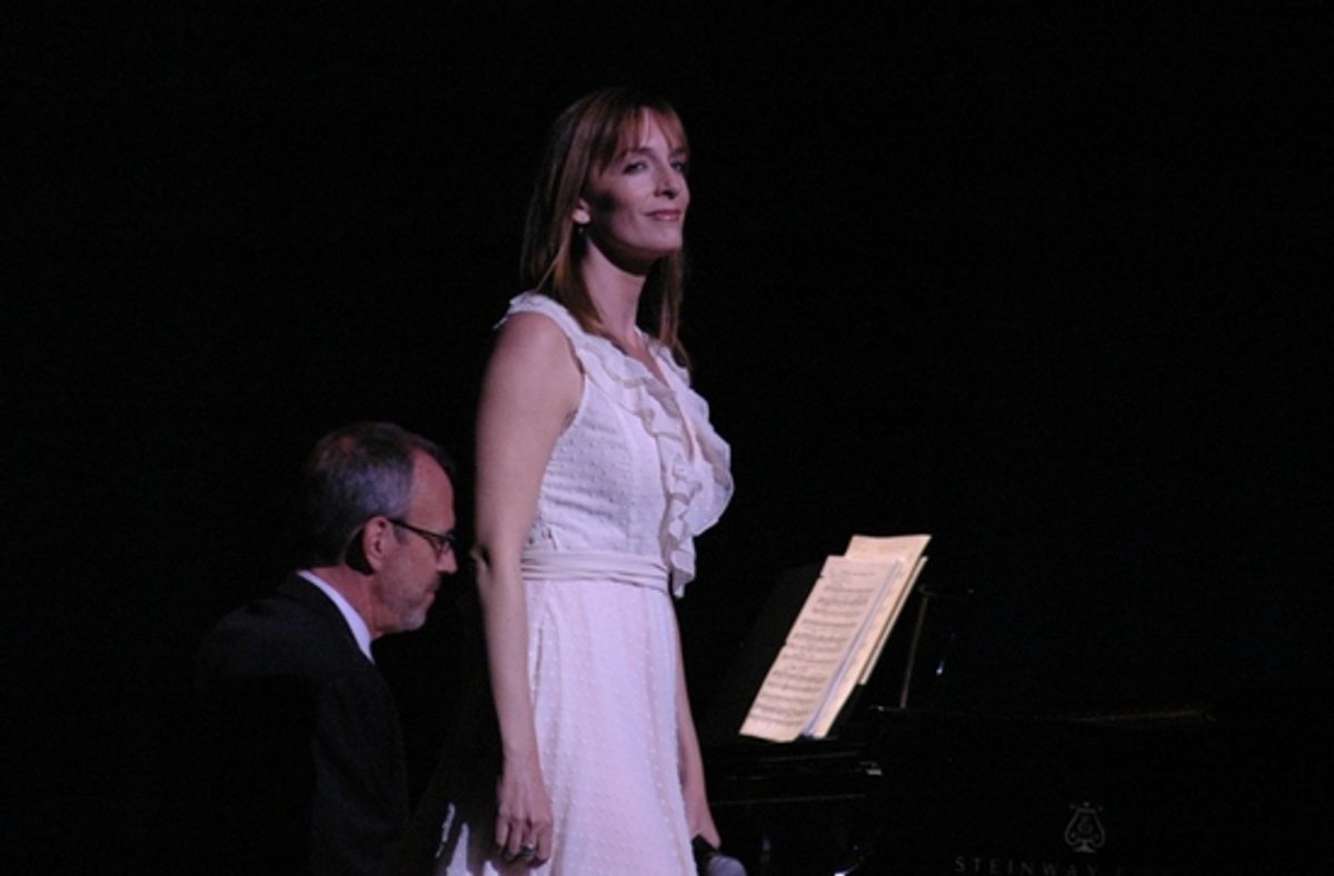 Ross Patterson on the piano and Julia Murney at 4th Annual Broadway Cabaret Festival at Town Hall: Lerner & Loewe Tribute