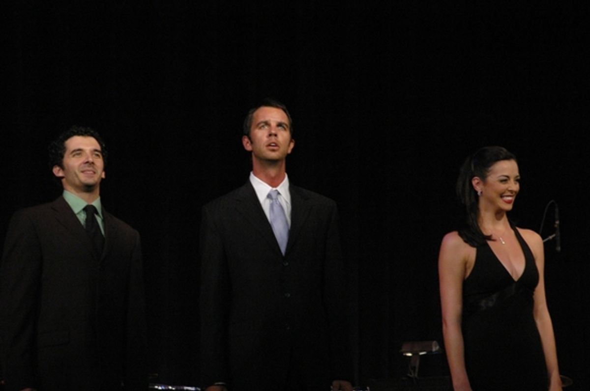 Kevin Worley, Douglas Ladnier, Erin Denman at 4th Annual Broadway Cabaret Festival at Town Hall: Lerner & Loewe Tribute