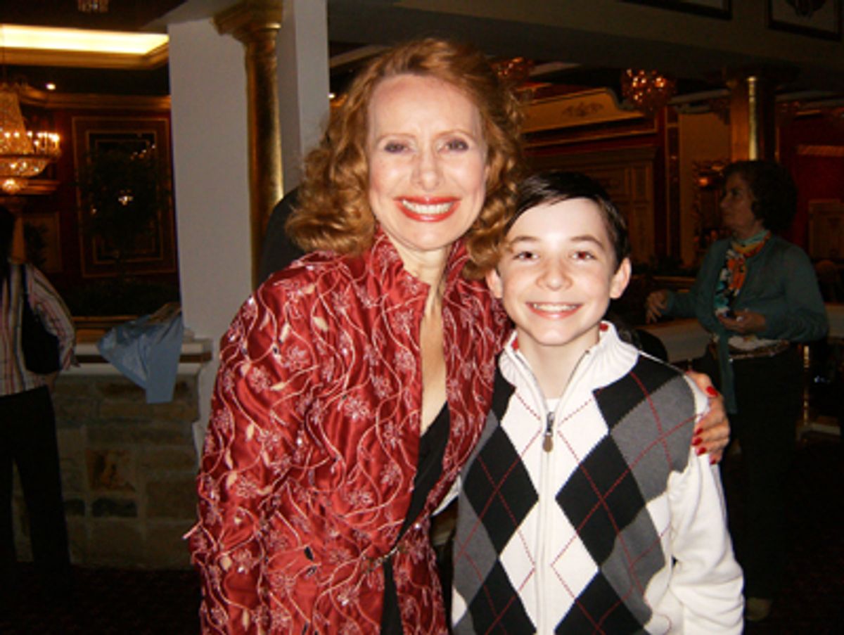 Barbara Robertson, who stars as 'Mame' with Liam Byrnes, who stars as 'Patrick Dennis'

 at 